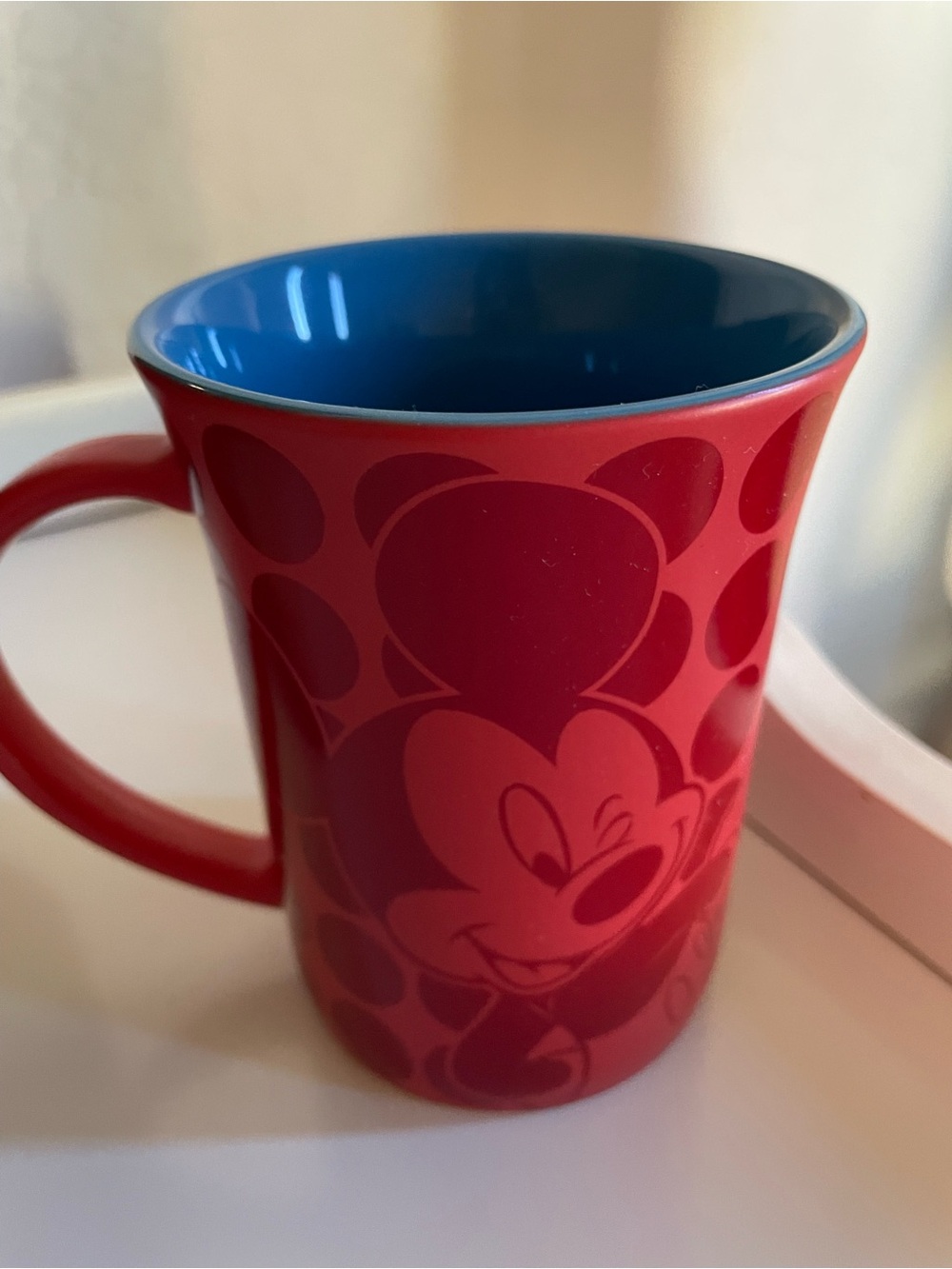 Red and Blue Mickey Mouse Ceramic Mug - Disneyland Resort Mug